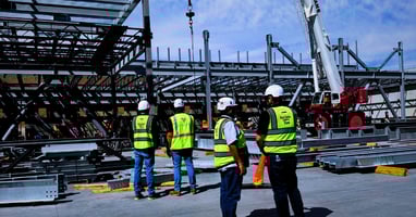 Steel Crew gathers to review progress in the field