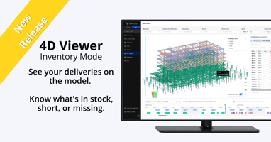 See your deliveries on the model. Know what's in stock, short, or missing.
